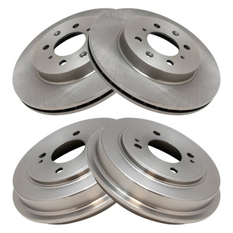 TRQ® - Front and Rear Disc Brake Rotors