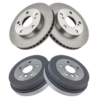 TRQ® - Front and Rear Disc Brake Rotors