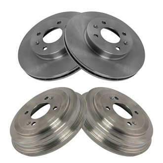 TRQ® - Front and Rear Disc Brake Rotors