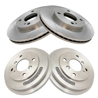 TRQ® - Front and Rear Disc Brake Rotors