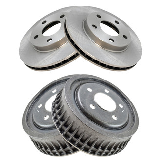 TRQ® - Front and Rear Disc Brake Rotors