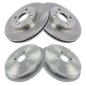 TRQ® - Front and Rear Disc Brake Rotors