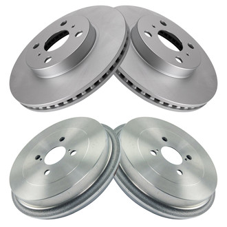TRQ® - Front and Rear Disc Brake Rotors