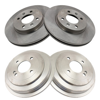TRQ® - Front and Rear Disc Brake Rotors