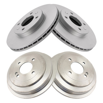 TRQ® - Front and Rear Disc Brake Rotors