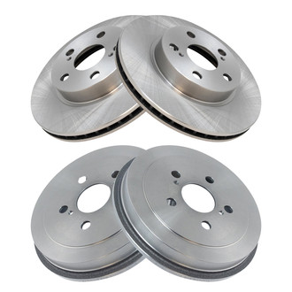 TRQ® - Front and Rear Disc Brake Rotors