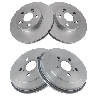 TRQ® - Front and Rear Disc Brake Rotors