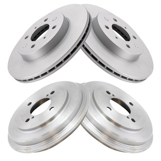 TRQ® - Front and Rear Disc Brake Rotors