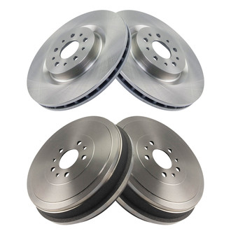 TRQ® - Front and Rear Disc Brake Rotors