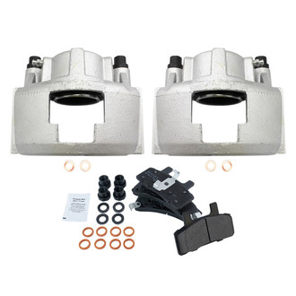 TRQ® - Front Disc Brake Calipers with Semi-Metallic Pads