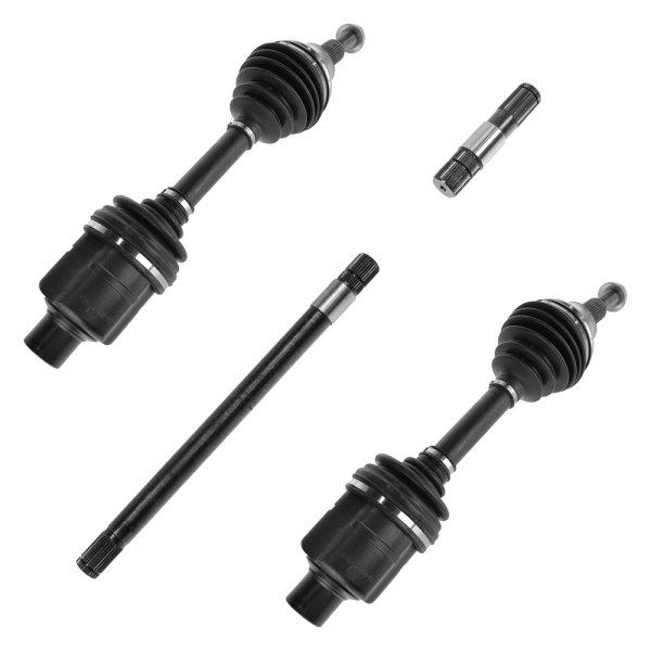 TRQ® - Front Inner and Outer Axle Shaft Kit