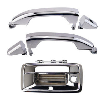 TRQ® - Front and Rear Exterior Door and Tailgate Handle Set