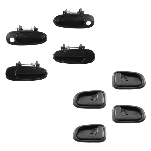 TRQ® - Front and Rear Inner Interior and Exterior Door Handle Set