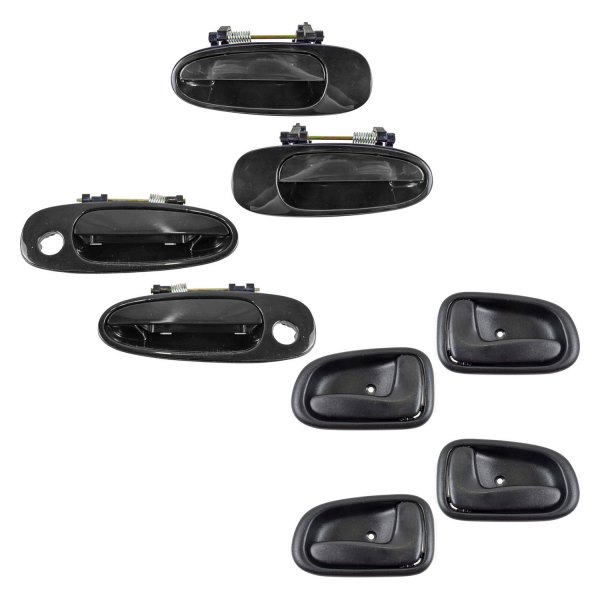 TRQ® - Front and Rear Interior and Exterior Door Handle Set