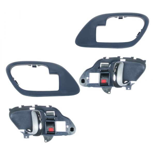 TRQ® - Front Interior Door Handle and Bezel Set