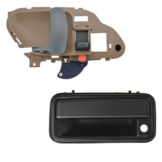 TRQ® - Front Driver Side Interior and Exterior Door Handle Set