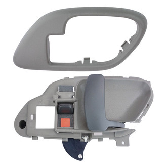 TRQ® - Front or Rear Passenger Side Interior Door Handle and Bezel Set