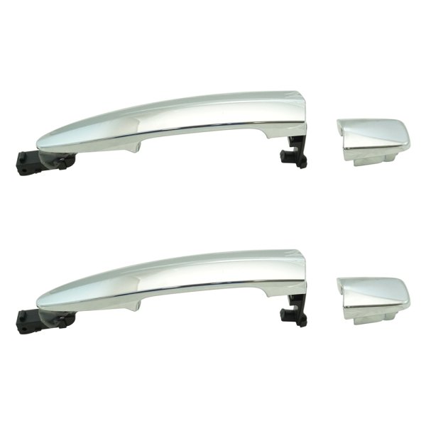 TRQ® - Rear Driver and Passenger Side Exterior Door Handle Set