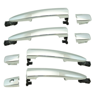TRQ® - Front and Rear Driver and Passenger Side Exterior Door Handle Set