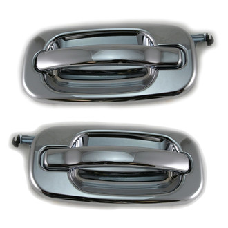 TRQ® - Rear Driver and Passenger Side Exterior Door Handle Set
