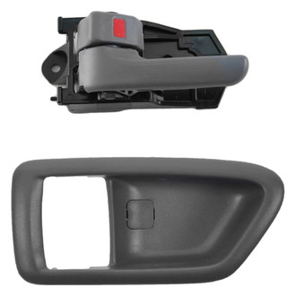 TRQ® - Rear Driver Side Interior Door Handle and Bezel Set