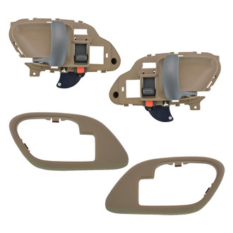 TRQ® - Front or Rear Interior Door Handle and Bezel Set