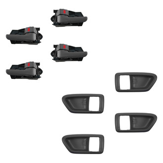 TRQ® - Front and Rear Interior Door Handle and Bezel Set