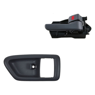 TRQ® - Rear Passenger Side Interior Door Handle and Bezel Set