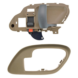 TRQ® - Front or Rear Passenger Side Interior Door Handle and Bezel Set