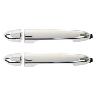 TRQ® - Rear Driver and Passenger Side Exterior Door Handle Set