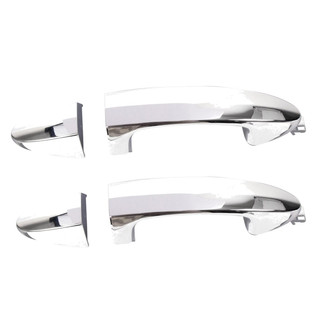 TRQ® - Rear Driver and Passenger Side Exterior Door Handle Set