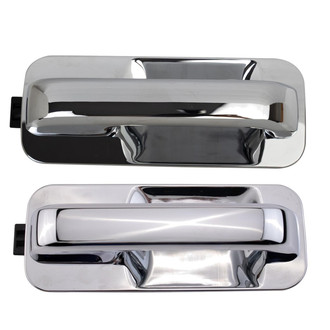 TRQ® - Rear Driver and Passenger Side Exterior Door Handle Set