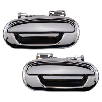TRQ® - Rear Driver and Passenger Side Exterior Door Handle Set