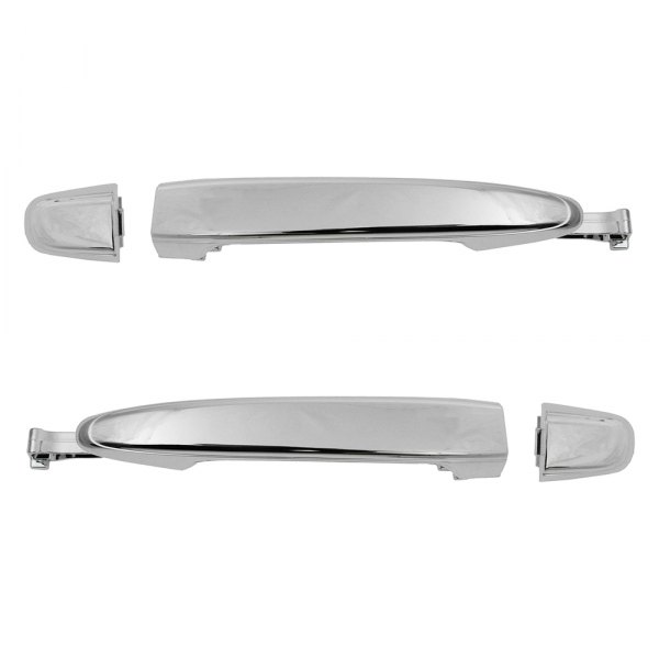 TRQ® - Rear Driver and Passenger Side Exterior Door Handle Set