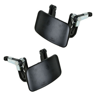 TRQ® - Rear Driver and Passenger Side Exterior Door Handle Set