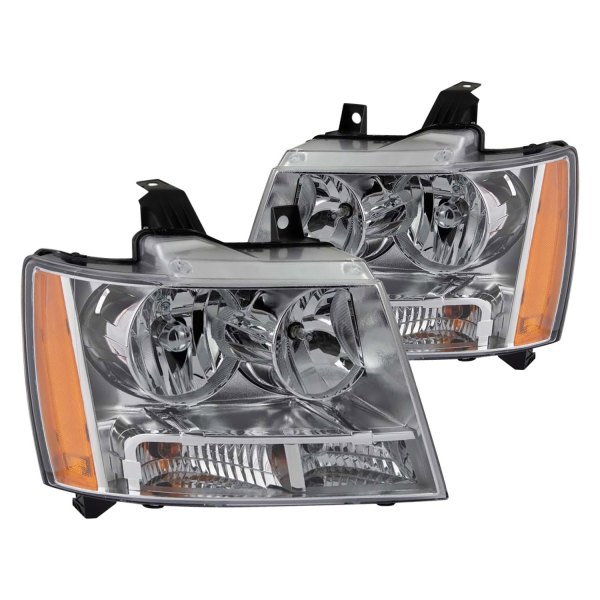 TRQ® - Chrome Factory Style Euro Headlights