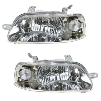 TRQ® - Driver and Passenger Side Replacement Headlights