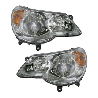 TRQ® - Driver and Passenger Side Replacement Headlights