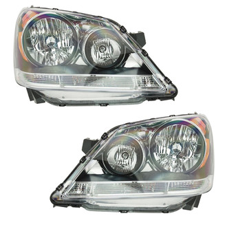TRQ® HLA74299 - Driver and Passenger Side Replacement Headlights