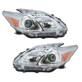 TRQ® - Driver and Passenger Side Replacement Headlights