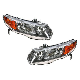 TRQ® - Driver and Passenger Side Replacement Headlights