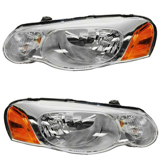 TRQ® - Driver and Passenger Side Replacement Headlights
