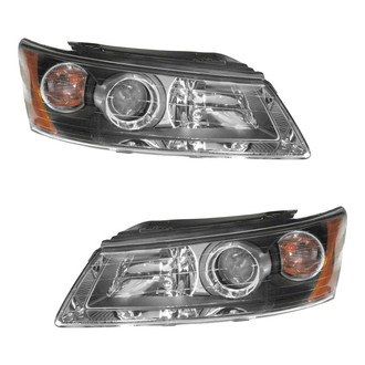 TRQ® - Driver and Passenger Side Replacement Headlights