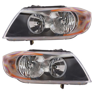 TRQ® - Driver and Passenger Side Replacement Headlights