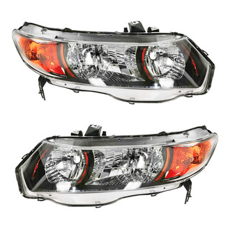 TRQ® - Driver and Passenger Side Replacement Headlights