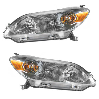 TRQ® - Driver and Passenger Side Replacement Headlights