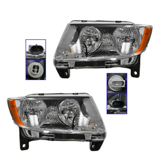 TRQ® - Driver and Passenger Side Replacement Headlights