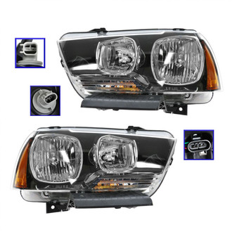 TRQ® HLA79799 - Driver and Passenger Side Replacement Headlights