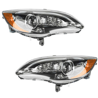 TRQ® - Driver and Passenger Side Replacement Headlights