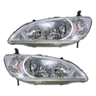 TRQ® - Driver and Passenger Side Replacement Headlights